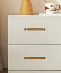 Antique Brass Cabinet Pulls 5 Inch 128mm Hole Centers Zinc Alloy Vintage Drawer Handles on white cabinet