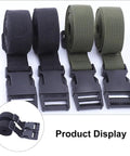 2 Pack Cargo Lashing Straps With Quick Release Buckles For Camping Gear And Luggage Securing, heavy duty nylon in black and green