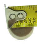Forty Eight Pack Metal Nail On Furniture Glides With Thick Padding For Wooden Chairs And Tables showing a metal base measurement with a ruler.