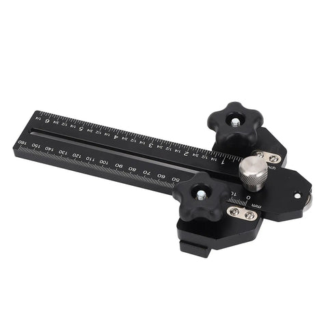 Thin Jig For Table Saw Aluminum Alloy T Track Guide With Top Bearings Sliding Tenon Zero Clearance Design