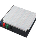 Heavy Duty Solderless Breadboard With 3220 Holes, Dual Terminal Strips, Four Distribution Bars on Black Aluminum Back Plate