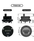 Get Precise Control With This Durable 60mm Manual Pulse Generator Handwheel Rotary Encoder Pulser Designed For CNC Machines