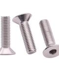 Heavy Duty 5/16-18 Inch Flat Head Socket Cap Screws, 1 Inch Long, 20 Pack, UNC Coarse Thread, Full Machine Thread, 304 Stainless Steel