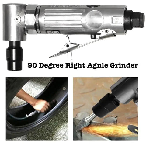 Right Angle Air Die Grinder, 22000Rpm Pneumatic Tool With 1/4 Inch Chuck And Flow Regulator for metal polishing.