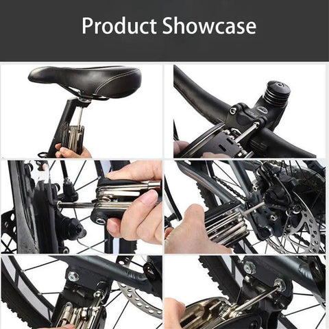 Product showcase of 16 In 1 Bike Repair Tool Kit For Nulane Bicycle Compact Portable Lightweight Multi Tool With Wrenches Screwdrivers Hex Keys