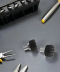 Roller Skate Toe Stops And Brake Blocks For Outdoor Quad Skating Adjustable Rubber Brake Mechanism With Non Marking Black Hex Heads 2 Piece Set
