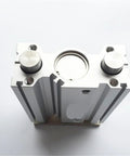 Built Like A Tank Compact Double Acting Pneumatic Air Cylinder Actuator Featuring Slide Bearing Mechanism 63 Millimeter Bore 400 Millimeter Stroke For Heavy Duty Industrial Jobs And Smooth Quick Action, top view.