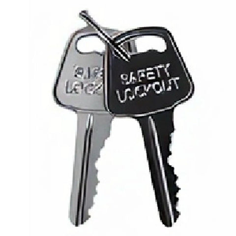 Industrial Safety Lockout Kit With 6 Hole Tamper Proof Hasps For Equipment Shutdown And Maintenance Non Conductive Body With Aluminum Padlocks And 2 Keys Each Heavy Duty Lockout Tagout System keys close-up