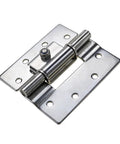 Adjustable torque hinge, stainless steel with mounting plate and hinge pin (1 pc)