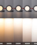 Six Pack 5 Inch Recessed LED Downlights With Junction Box 5CCT Tunable 2700K To 5000K 10W Equiv 70W Dimmable Ultra Thin