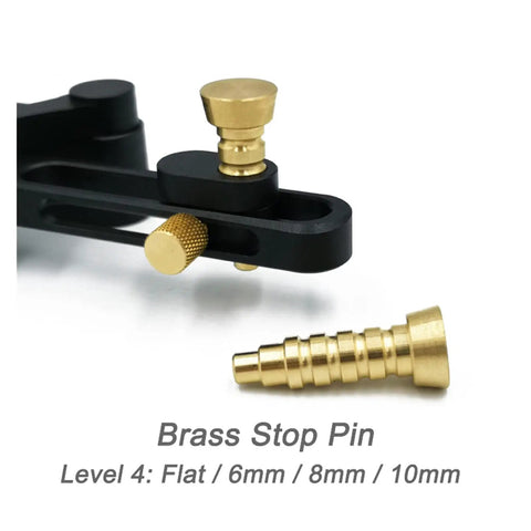 Pro Grade Adjustable Locating Pin Fixture Kit For Milling Cutter Self Centering Drill Guide And Punch Locator For Woodworking Tool Accessories Side And End Milling 6 8 10 Millimeter brass stop pin, Level 4 flat