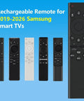 Rechargeable Voice Remote For 2019 To 2026 Smart TVs With USB C Fast Charging And Solar Power Replacement TV Remote display