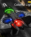 Remote Control Airplane For Kids And Beginners With LED Lights 360 Degree Flips And Stunts Fighter Jet RC Plane Gift