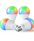 Crazy Bright Smart LED Light Bulbs 16W 1600 Lumen 150W Equivalent Color Changing A19 E26 Dimmable 2 4 GHz WiFi Works With Alexa And Google Assistant Four Pack