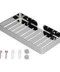 Self Draining Stainless Steel Wall Mounted Soap Dish With Rustproof 304 Construction Hollow Base Drains Water Fast Easy Install Tool Kit Included For Shower Rooms Bathrooms Hotels Homestays, with screws and anchors