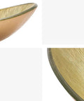Bathroom Countertop Vessel Sink Bathroom Vessel Sink Counter Basin Ingot Shaped Wash Basin Tempered Glass Art Wash Basin, close-up view showing texture.