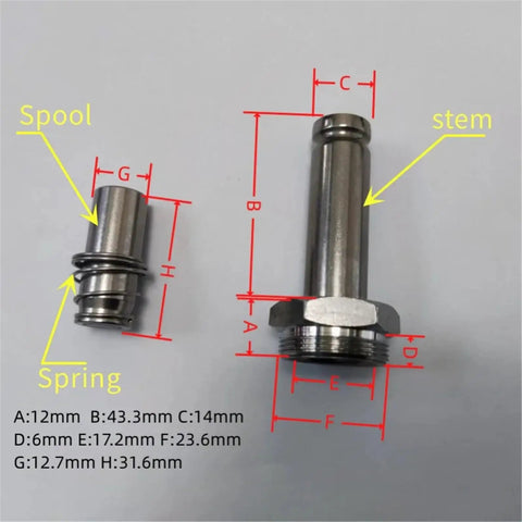 Solenoid Valve Kit With Pilot Head Spool And Spring For 8320G Series SCG353A047 Pneumatic Iron Core Replacement Parts