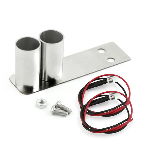 Ultra Bright RC Light Strips Kit For One Tenth Scale Racing Drift Cars Featuring Durable Metal Exhaust Look with installation parts