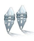 Two Pack Heavy Duty Garage Door Hinges For Variants 1 2 And 3 14 Gauge Galvanized Steel Replacement Parts For Residential And Light Commercial Doors Smooth Operation