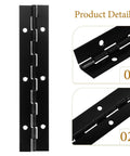 Beefy Heavy Duty Iron Piano Hinges 6 Inch With 0.04 Inch Blade Thickness For Cabinets Doors And Furniture Built To Last With Strong Bearing Capacity