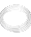 Clear PU Pneumatic Tubing Hose For Air Compressors 16mm OD By 12mm ID 10 Meter Length coiled on white background