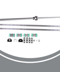 HGR20 1000mm Linear Guide With SFU1605 1000mm Ball Screw Kit Including BF12 BK12 End Supports components layout