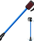 Portable Cordless Stick Water Transfer Pump For Heavy Duty Fluid Moving and Tank Draining with blue frame and black handle
