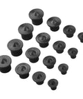 16 Piece Steel Dowel Center Point Set for Woodworking 6mm 8mm 10mm 12mm Hole Alignment Tool Black for Precise Installations