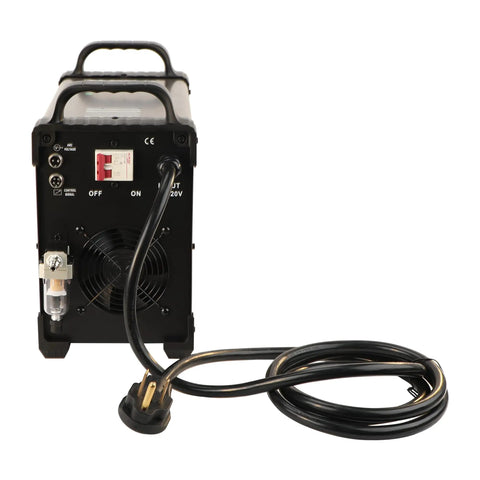 Back view of LTP7500CNC Non Touch Pilot Arc Plasma Cutter With CNC Enabled THC 220 to 250V Cuts 1 Inch Clean Metal Portable 40 Lb.