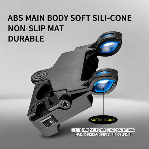 Dead Center Bike Laser Calibrator Rechargeable Wheel Handlebar Alignment Tool With Bang On Half Millimeter Precision Waterproof Build For Road Mountain Folding Cycles showing soft silicone non-slip mat and durable ABS main body.