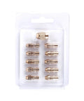 Get Ready For High Power With These 3 Sets Of Mini Drill Brass Collet Chucks, 10-pack, durable brass, secure grip for rotary tools.