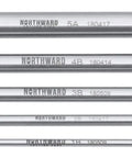 Long Series Center Drill Set HSS M2, 5 Pc 3/64 to 3/16 Inch, 4 Inch Length, Right Hand 60 Degree Tips