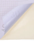 Easy Peel And Stick Wallpaper Roll Featuring Waterproof Thickened PVC, showing beige vinyl with grid backing for easy application.