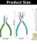 6 In 1 Jewelry Pliers Set For Beading And Wire Crafting 2 Piece Kit Bail Making Pliers For Looping Shaping Wire DIY Jewelry Tools