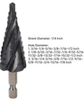 Get This Pro Step Drill Bit Set With 5 Flute M35 Cobalt Twist Bits For Metal And Wood That Makes Burry Smooth Holes In Stainless Steel Aluminum Copper Fast Without Changing Tools, 1/4 inch shank