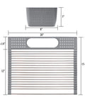 Dish rack dimensions for 33 By 22 By 9 Inch Top Mount Drop In Stainless Steel Single Bowl Kitchen Sink With Strainer and Rack