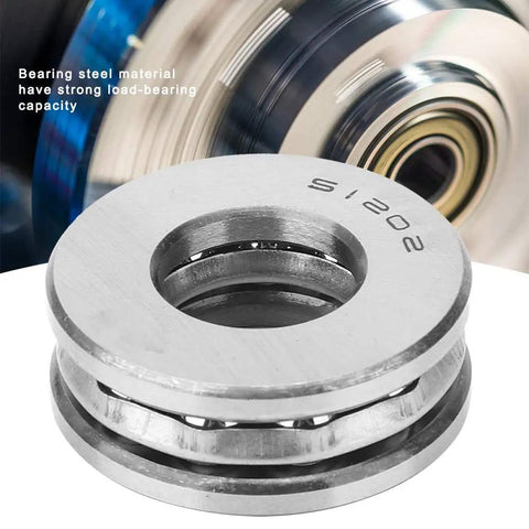 Heavy Duty High Precision Ball Thrust Bearing Set For Machinery Manufacturing And Maintenance, Steel, Close-up View