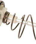 Grease gun internal plunger assembly: metal rod with coiled springs and black end cap