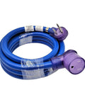 Heavy Duty Welder Extension Cord 6-50P To 6-50R NEMA 6-50 40 Amp 250 Volt 15 Ft STW 8 AWG 3C Copper Right Angle Plug