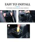 Installation steps for Foldable Car Trash Can Organizer, Hanging Waterproof Leakproof Storage Bag With Large Capacity.