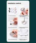 Installation steps for Seat Hinge Fix Nuts Kit 2 Pcs Quick Release Bolts Set Replacement Hardware For Universal Bathroom Fittings.