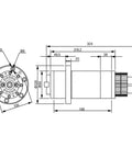 Sick Bt30 Spindle 5.5kw 24000rpm Power Head for Cnc Router Atc Automatic Tool Change detailed dimensions drawing