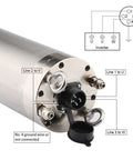 Beefed Up Pro Grade 4KW Water Cooled CNC Spindle Motor 110mm Diameter 270mm Shaft 380V 8A wiring diagram close-up