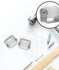 Heavy Duty Stainless Steel Sliding Gate Roller With Nylon Bearing Wheel And Mounting Bracket For Smooth Effortless Sliding Doors On Track Rails 30x35mm Gate Guide Roller For Gate Hardware, shown with tools.