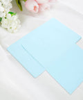 Thickened Self Adhesive Light Blue Envelope Mailing Bags 15 Pack For Postcards, Photos, And Blank Paper Pockets on floral background