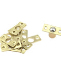 Premium Brass Closet Door Ball Catch Latch 10 Pack with ball mechanism for securing wardrobe doors, brass construction.
