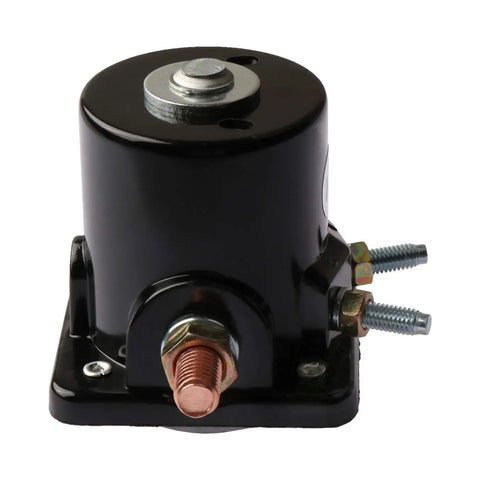 Starter Solenoid Replacement For Outboard Boats 12V Relay With 4 Terminals Insulated Ground Fits OMC Johnson Evinrude Mercury