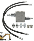 Mini Excavator Cushion Valve Kit For One Quarter Inch Hydraulic Hoses With M14x1.5 Threads Fits Hydraulic Motors