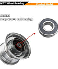 Front And Rear Mini Bike Wheel Bearing Kit 6202RS Easy Install Drop In Replacement For Coleman CT200U EX and wheel example