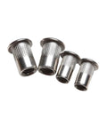 Heavy Duty Aluminum Rivnut Insert Tool Kit With 30 Pieces Silver Flat Head Rivets Perfect For M3 To M12 High Temp Work And Outdoor Use, silver rivnuts